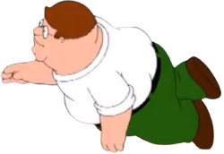 Peter griffin swimming I think Meme Template