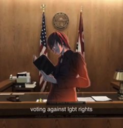 Light voting against lgbt rights Meme Template