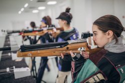 Female rifle team Girl snipers shooters biathlon Meme Template