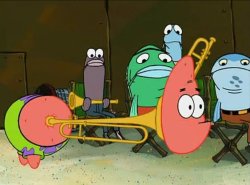 patrick trombone band brass instrument neck Meme Template