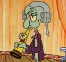 squidward spongebob clarinet Meme Template