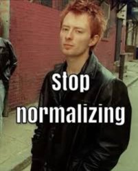 Stop normalizing Meme Template