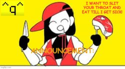 dragnoc's butcher vanity announcement template Meme Template