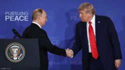 trump and putin shake hands Meme Template