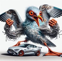 Angry seagull protecting car Meme Template