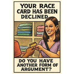 Your race card has been declined Meme Template