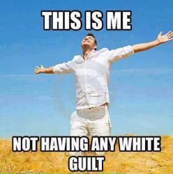 This is me not having any White guilt Meme Template