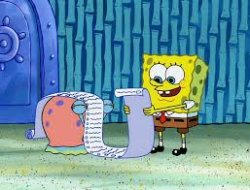 Spongebob with scroll Meme Template