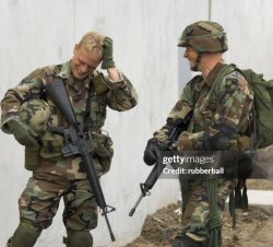 Soldiers talking Meme Template