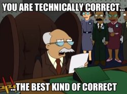 You are technically correct Meme Template