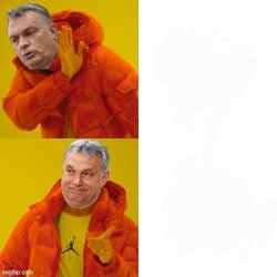 Orbán Drake Meme Template