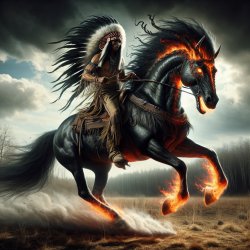 Chief Osceola riding Venom horse Meme Template