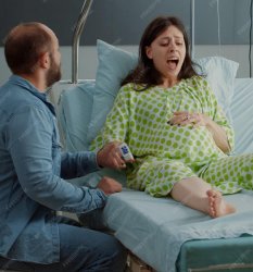 woman in labor Meme Template