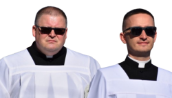 priest secret agent Meme Template