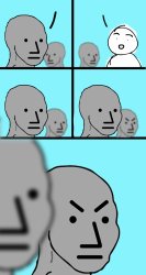 eavesdropping wojack Meme Template