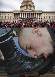 Republican boot licking Meme Template