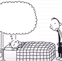 Greg Heffley sleeping meme Meme Template