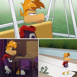 Sad Rayman Meme Template