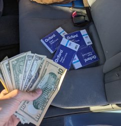 Cash and index cards Meme Template