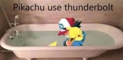 Pikachu use Thunderbolt Meme Template