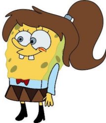 Happy spongette Meme Template