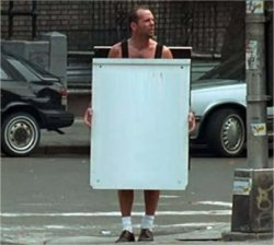 Die Hard 3 Blank Sign Meme Template
