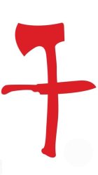 Lola Sommers knife and axe flag Meme Template