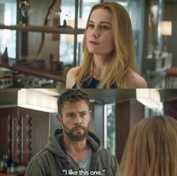 Cap. Marvel and Thor - I like this one Meme Template