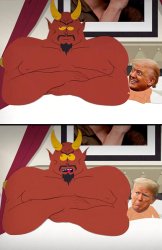 South Park Satan and Trump Meme Template