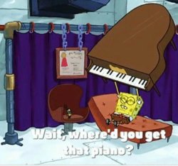 SPONGE BOB STAY BACK Meme Template