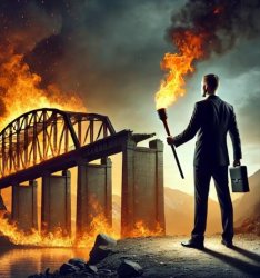 Burnin bridges Meme Template