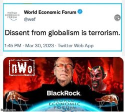 Larry Fink Defective WEF Mastermind Meme Template