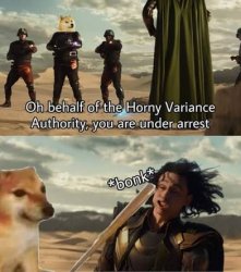 Horny variance society Meme Template