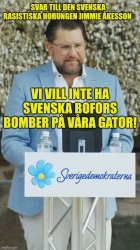 Horunge Massmördare Jimmie Åkesson Meme Template