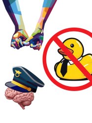 Protect, ignore, think Meme Template