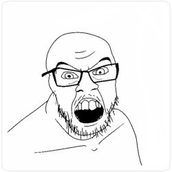 Angry Soyjack Meme Template