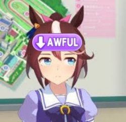 Tokai Teio Mood Down Meme Template