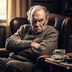 Grumpy old man Meme Template
