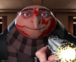 Gru shoots gun Meme Template