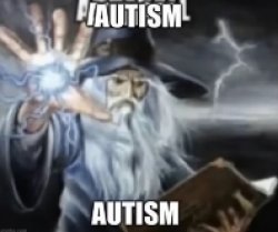 Wizard autism Meme Template