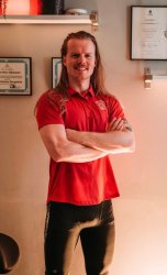 Viking trainer guy in bike pants Meme Template