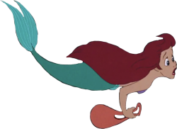 Ariel swimming Meme Template