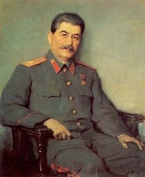 dream art hand oil painting of Joseph Stalin Meme Template