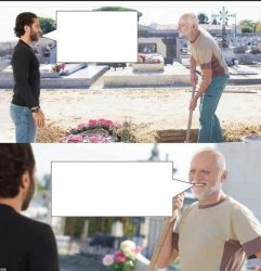 Hide the pain, Harold gravedigger Meme Template