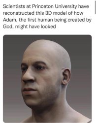 Vin Diesel Adam Meme Template
