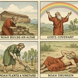 Chronological Sequence of Post-Flood Events Meme Template