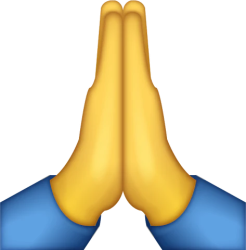 Prayer Hands Emoji Meme Template