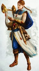 Female High Elf Bard Warhammer Meme Template