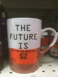 The future is reduced for quick sale Meme Template