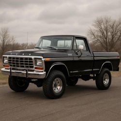 BLACK 1979 F150 4X4 Meme Template